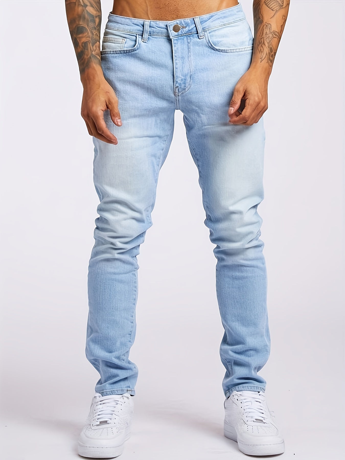 Dunkelblaue Slim Fit Jeans - Lucas