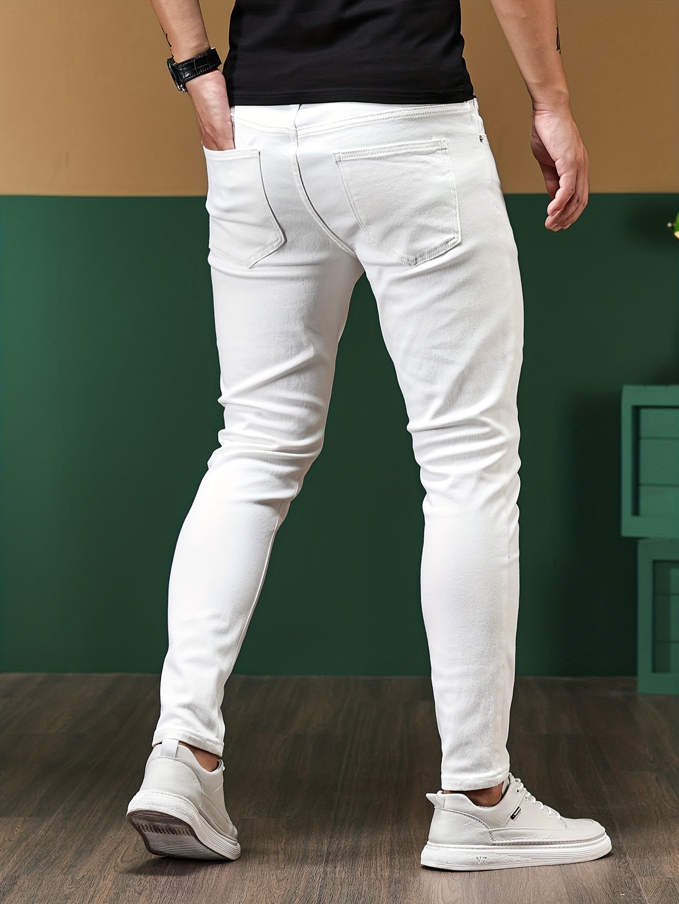 Weiße Slim Fit Jeans - Max