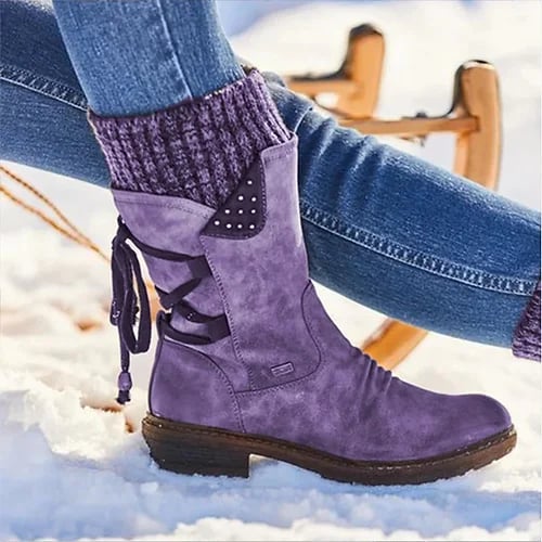 Snowberry - Warme Winterstiefel mit Schleife für Damen