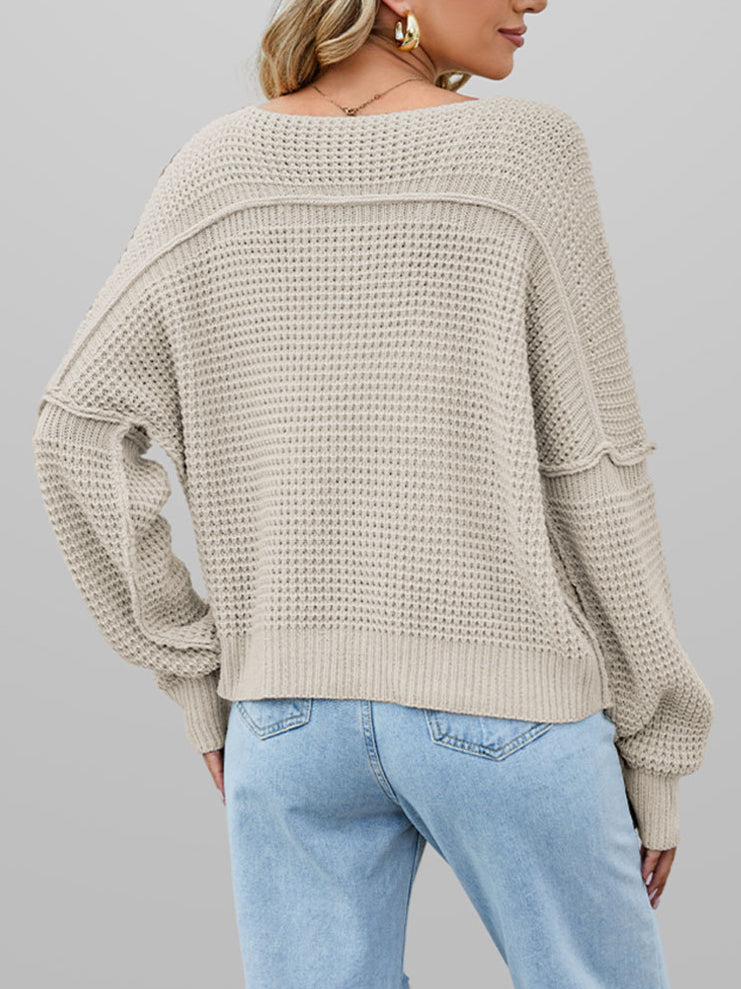 Kuscheliger Off-Shoulder-Strickpullover