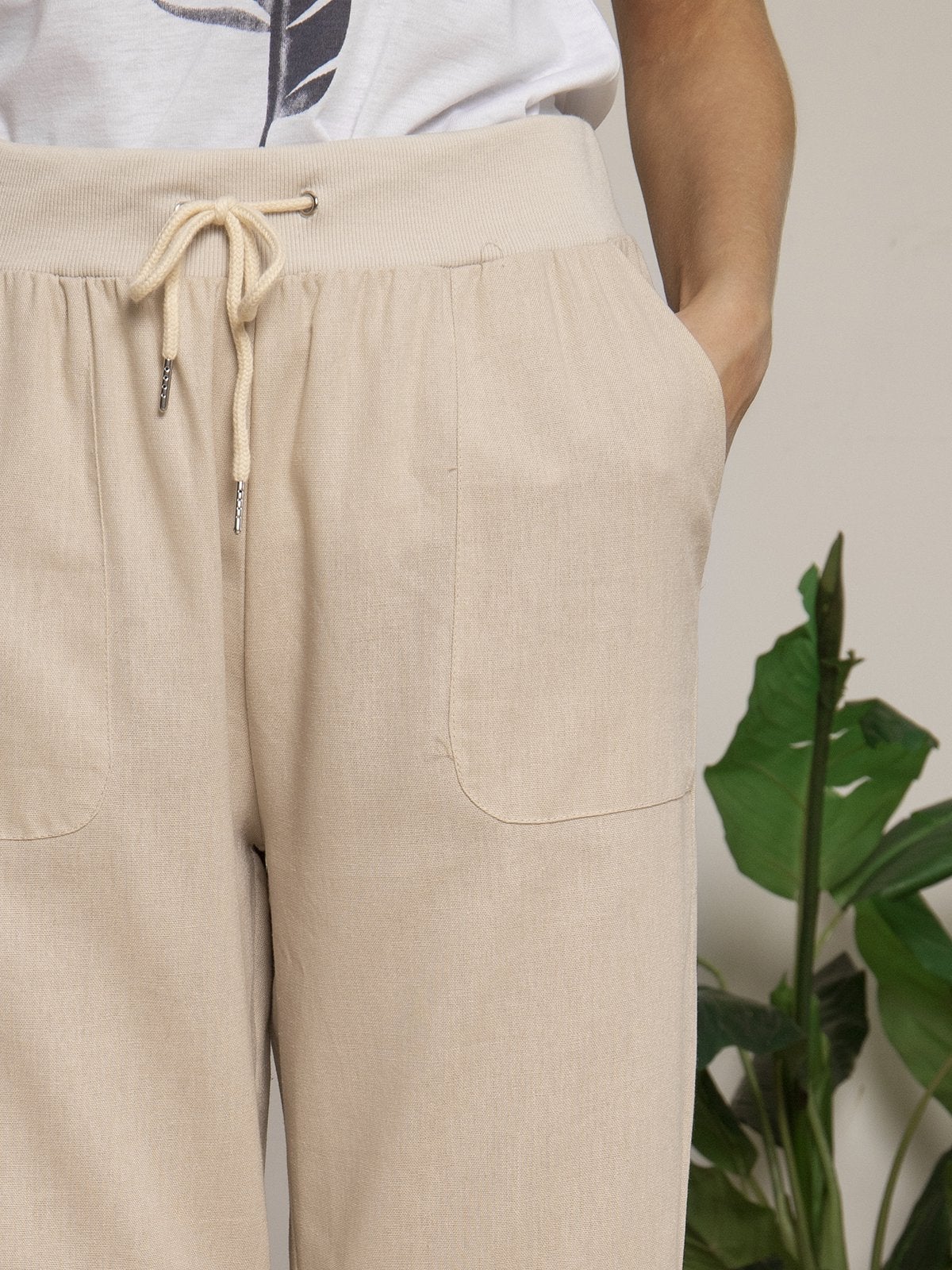 Kara™ | Leinenglanz Die Damen Sommerhose Mit Tunnelzug