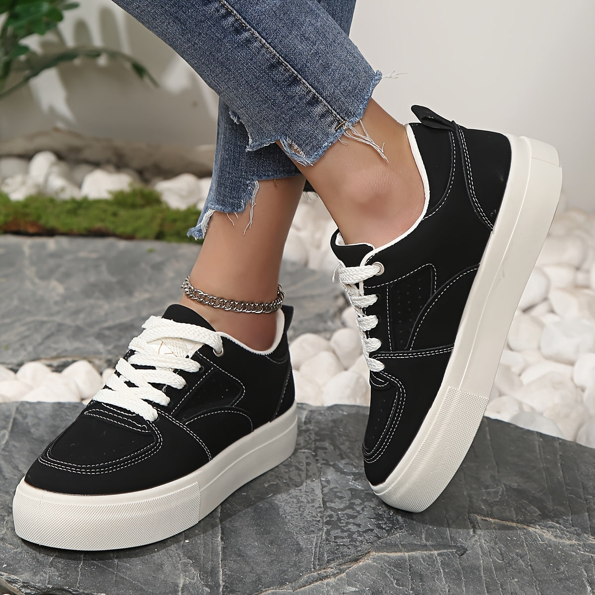 Schwarze Casual Sneakers - Hazel