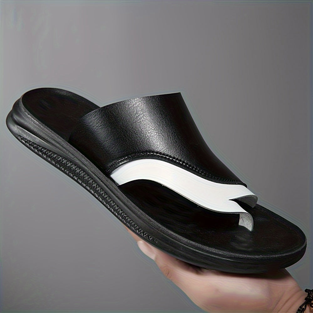 Schwarze Orthopädische Flip-Flops mit Farbblock - Jordan