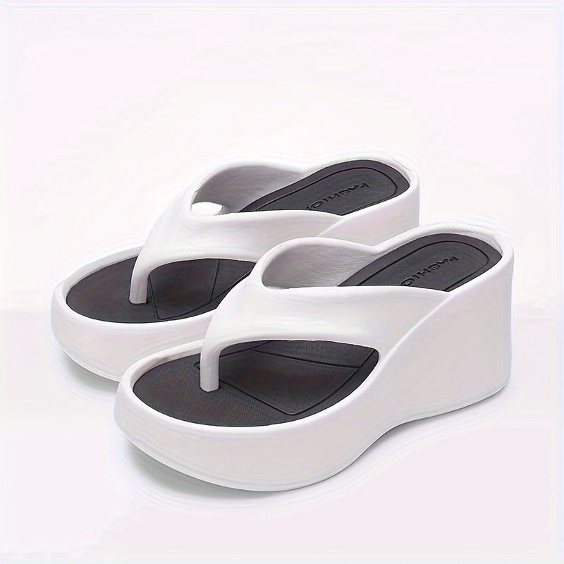 Weiße Orthopädische Platform Sandalen - Elena