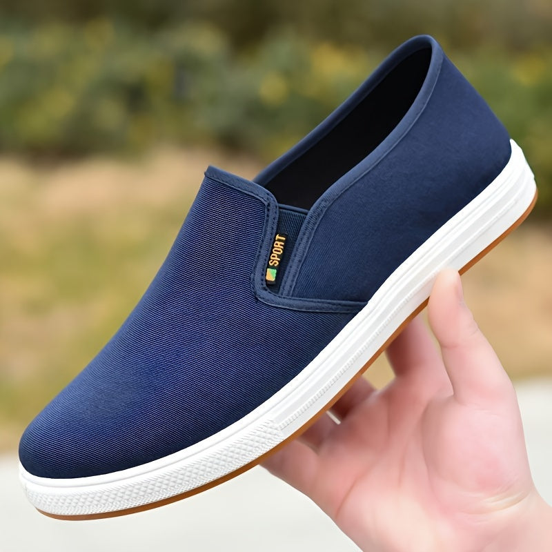 Schwarze Orthopädische Canvas Slip-ons - Sam