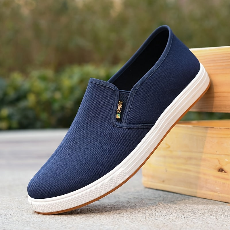 Schwarze Orthopädische Canvas Slip-ons - Sam