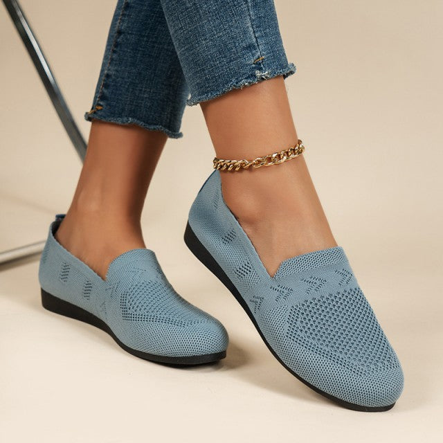 Luna - Blaue Atmungsaktive Mesh-Schuhe