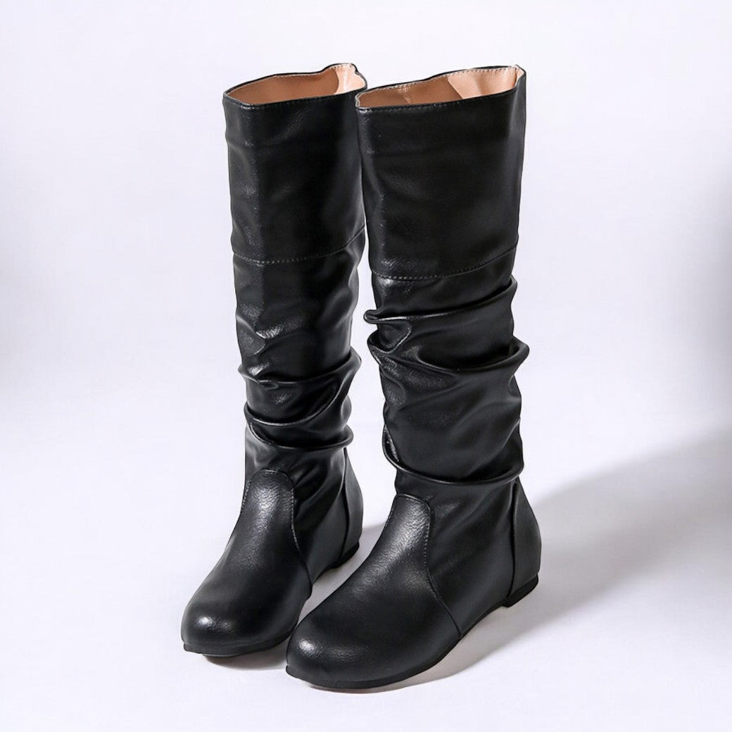 Anna | Damen Stiefel mit flachem Absatz