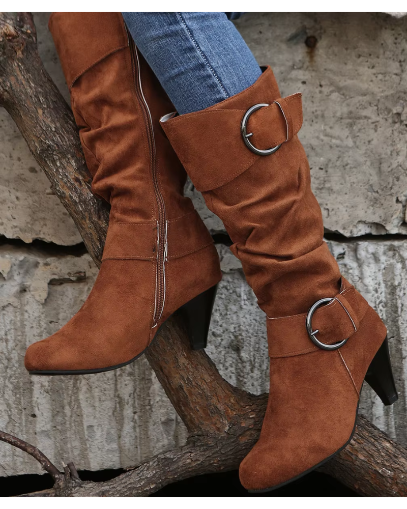 Weiche hohe Stiefel für Frauen