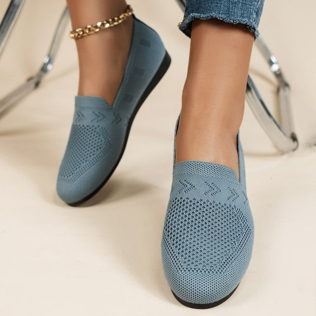 Luna - Blaue Atmungsaktive Mesh-Schuhe