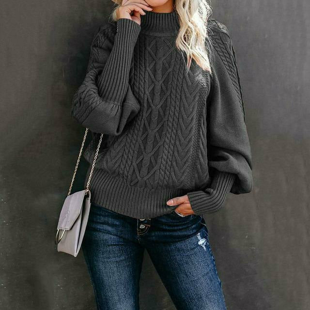 Eleganter Fester Strickpullover