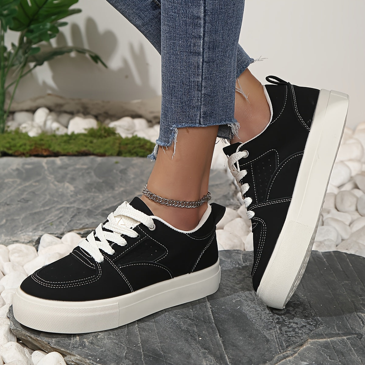 Schwarze Casual Sneakers - Hazel