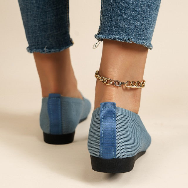 Luna - Blaue Atmungsaktive Mesh-Schuhe