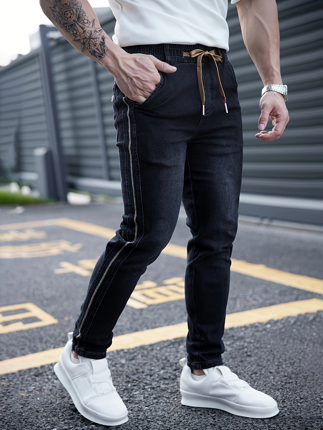 Schwarze Skinny Jeans - Milan