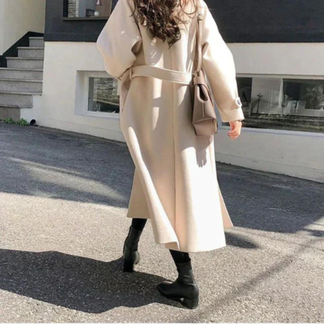 Edena | Damen Lange Trench Mantel | Warme