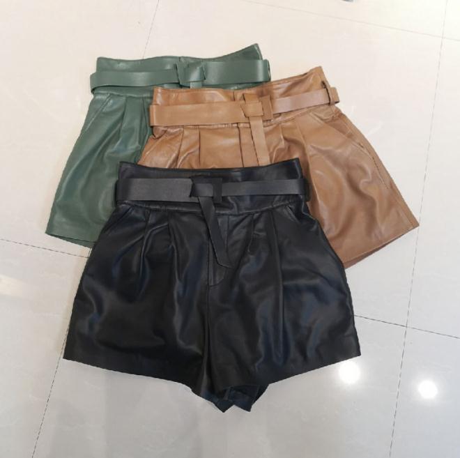 Stuttgart | Trendy Frauen Harajuku Leder Shorts