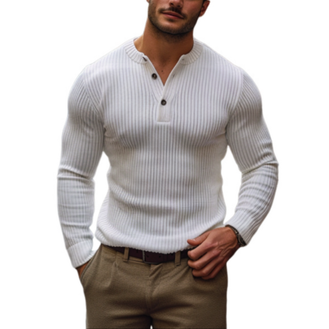 Ketan | Herren Henley Bequeme Hemd | Langarm