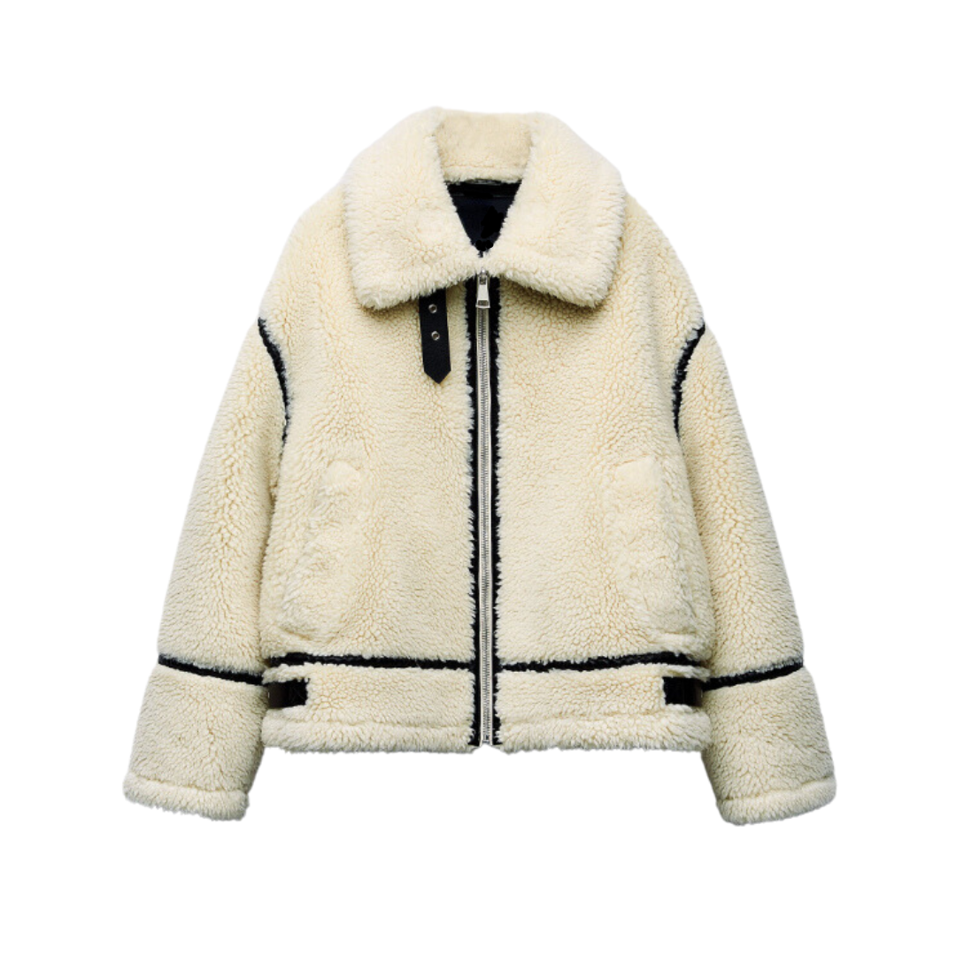 Lily | Elegante Shearling Jacke