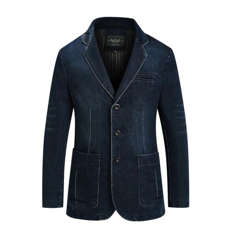 Ervin | Herren Denim Baumwolle Blazerjacke