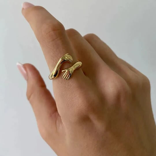 Eleganter Ring mit nachhaltigem Design für Damen