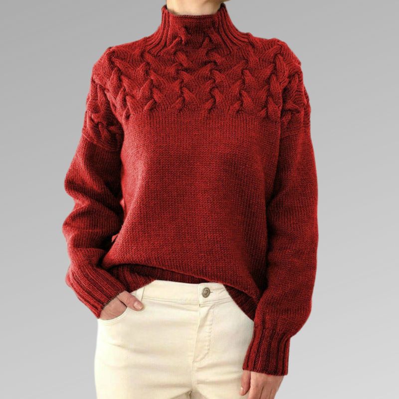 Weicher Rollkragenpullover mit zeitlosem Design für Frauen