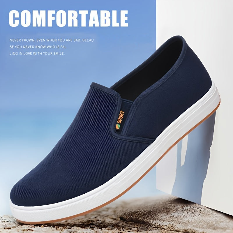 Schwarze Orthopädische Canvas Slip-ons - Sam