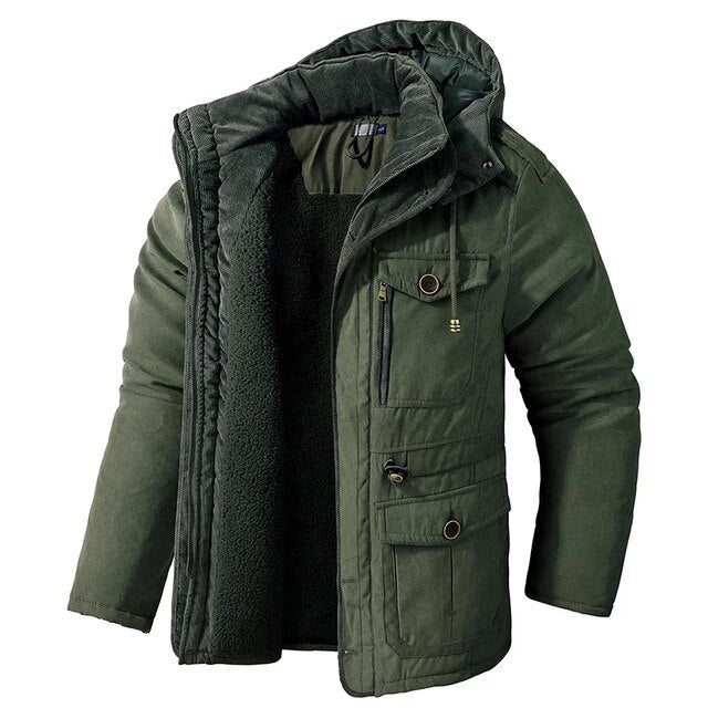 Männlich Cargo Winterjacke für Männer