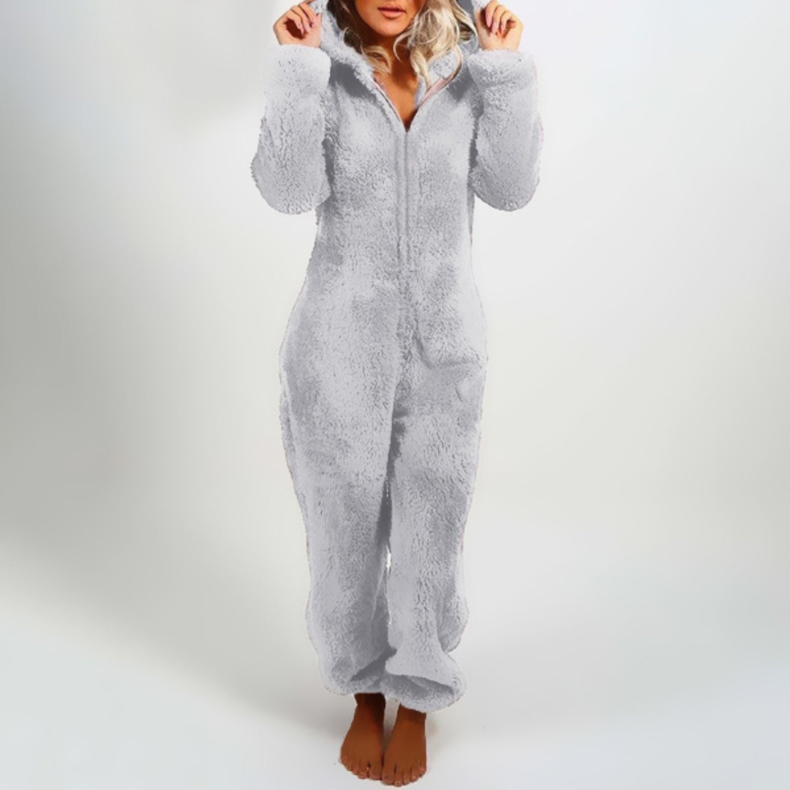 Weicher und bequemer Onesie-Pyjama mit lockerer Passform Für Frauen