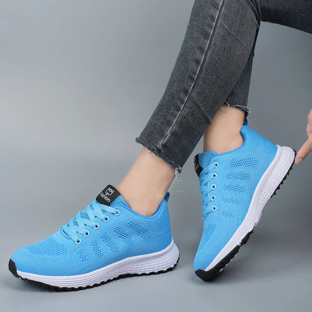 Orthopädische Damen-Sneaker Luftig Himmelblau - Eleanora