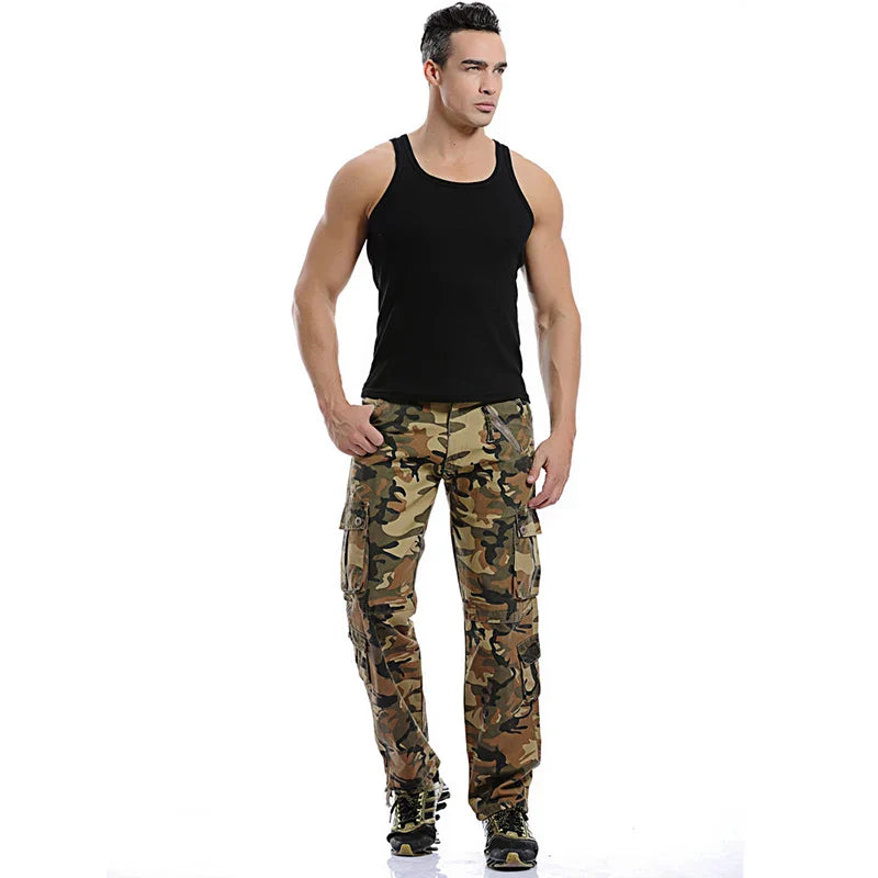 Donald - Grasgrüne Camo Joggers