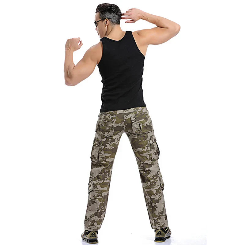 Donald - Grasgrüne Camo Joggers