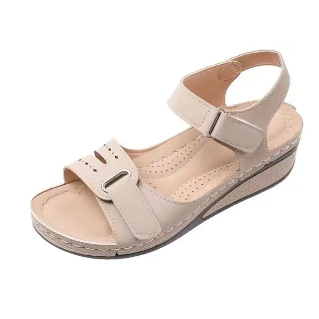 Schwarze Weiche Slip-On Sandalen - Sophia