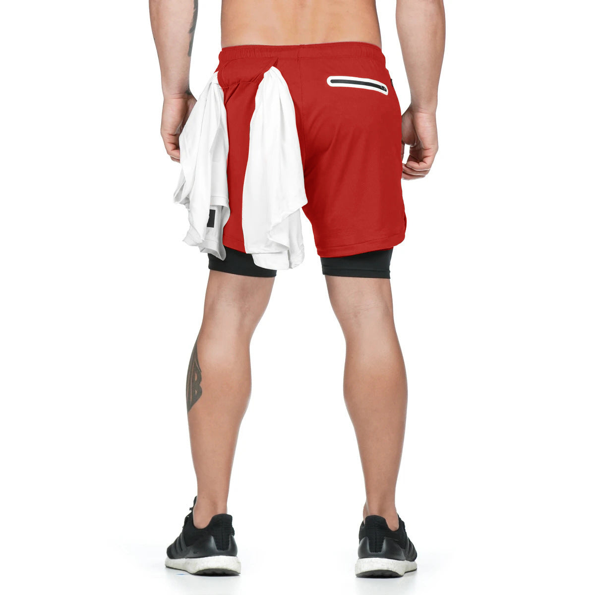 Stuttgart | Laufshorts Herren 2 In 1 Double-deck Quick Dry