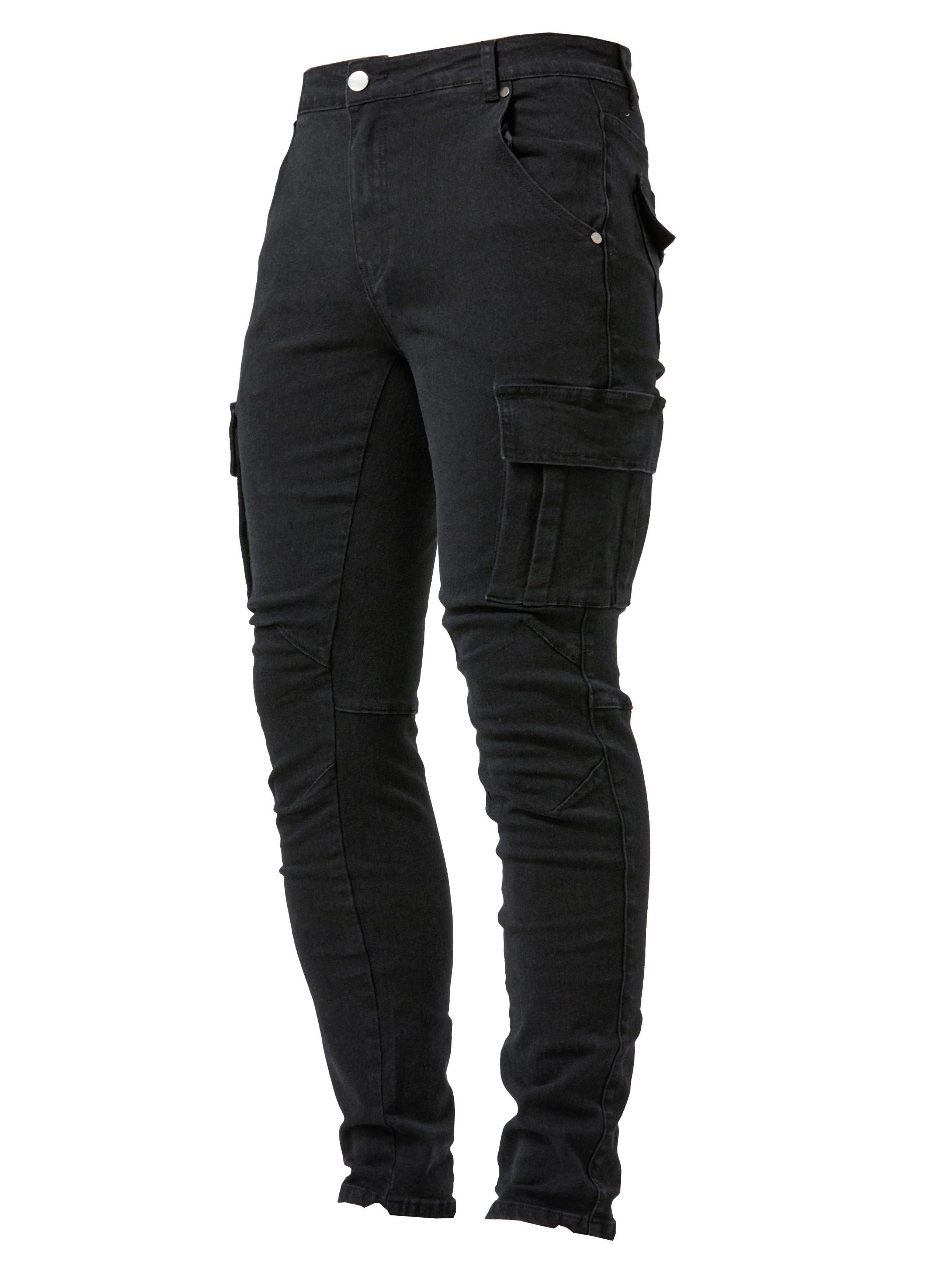 Dunkelgraue Cargo Jeans - Liam