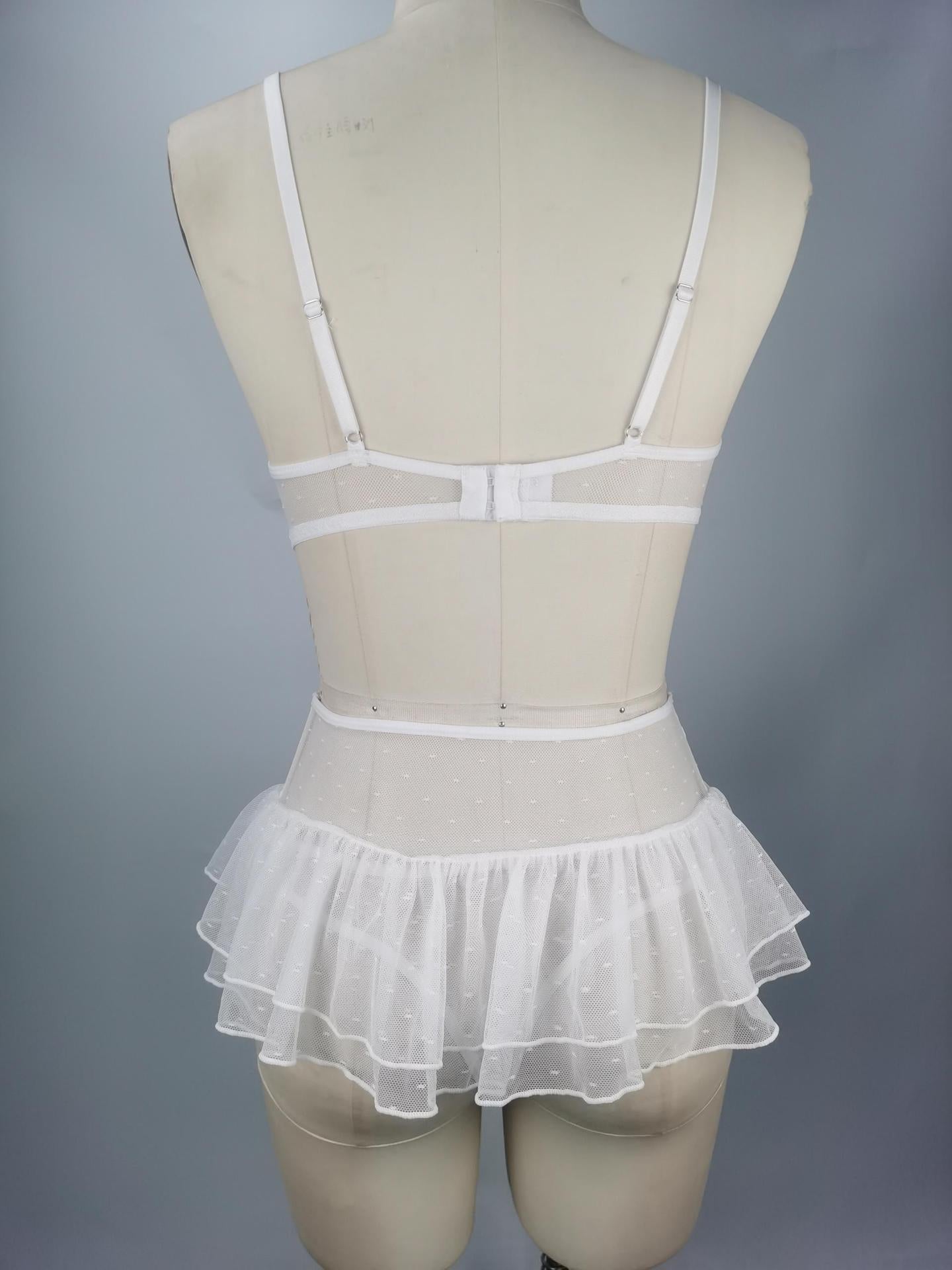 Stuttgart | Modische Spitze Dessous Anzug Transparent Verlockung Uniform