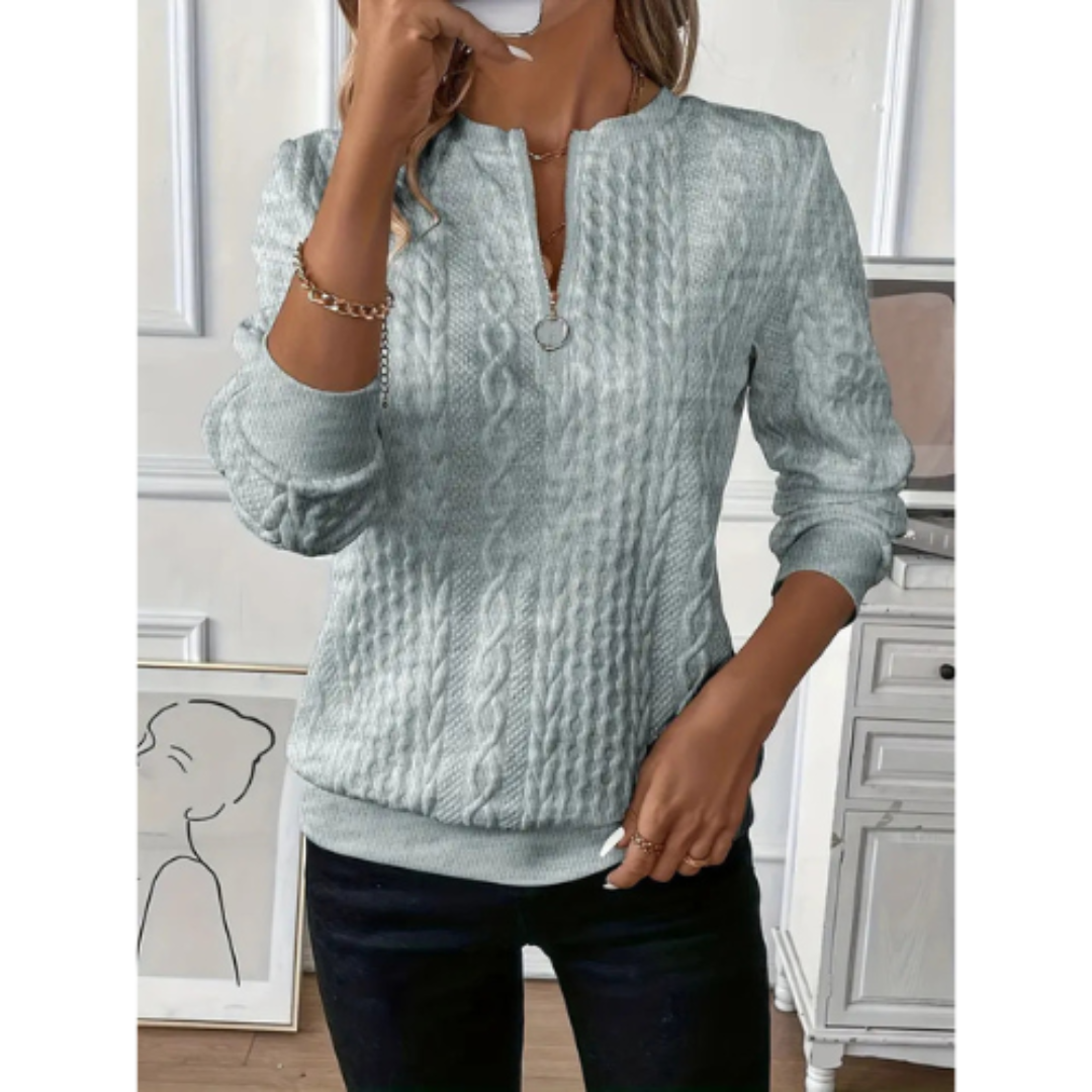 Mathisam | Damen Warme Winter Pullover | Gestrickt