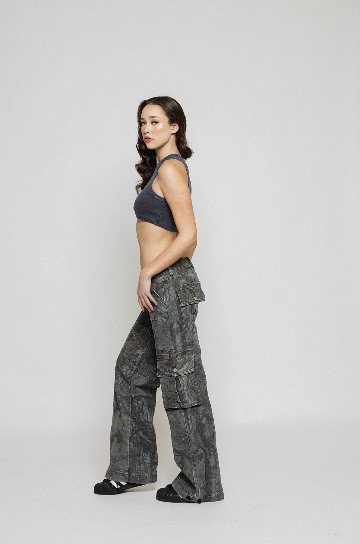 Malina Camo Cargo Pants