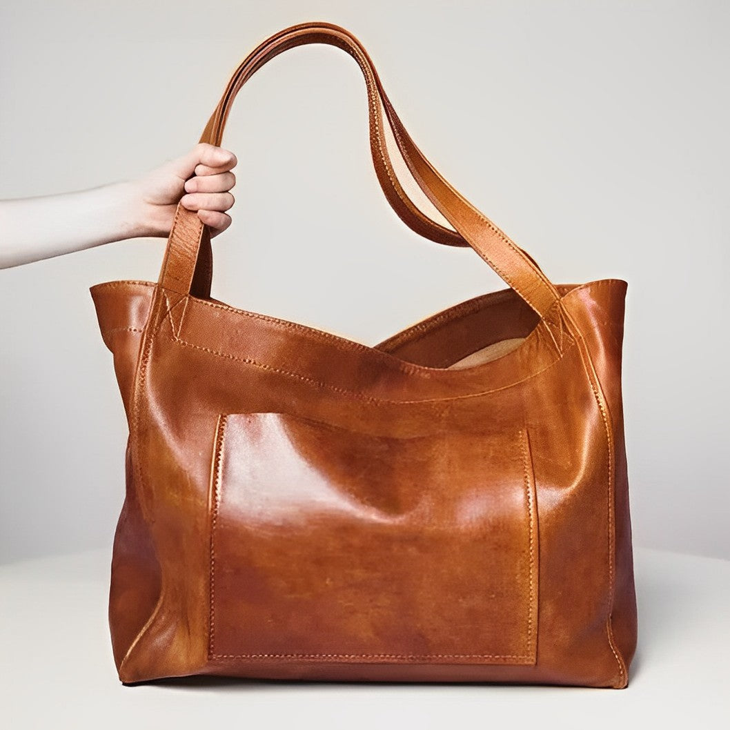 Catrin™ | Vintage Lederschultertasche