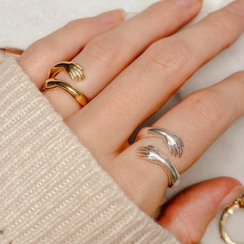 Eleganter Ring mit nachhaltigem Design für Damen