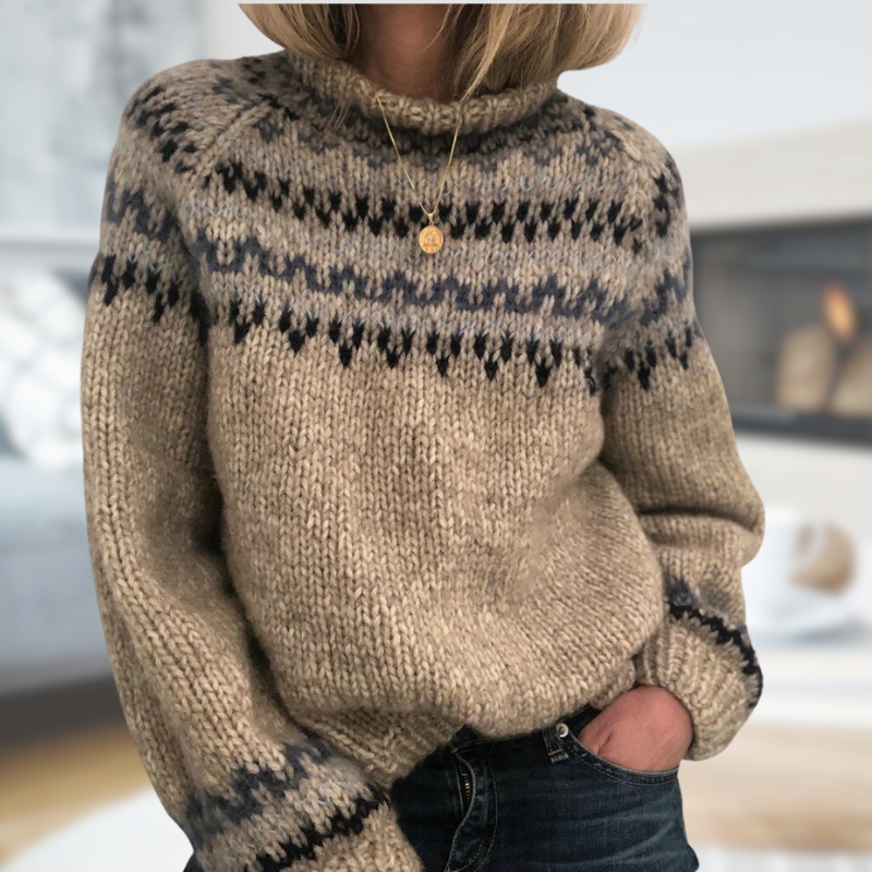 FRANCES – PULLOVER MIT KLASSISCHEN MUSTERN