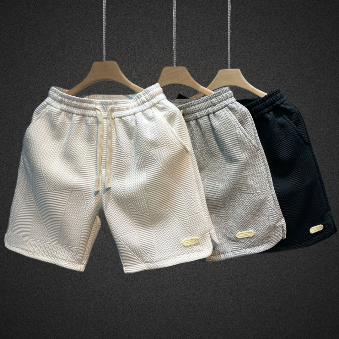 Victor - Schwarze Elegante Flex Shorts für Herren