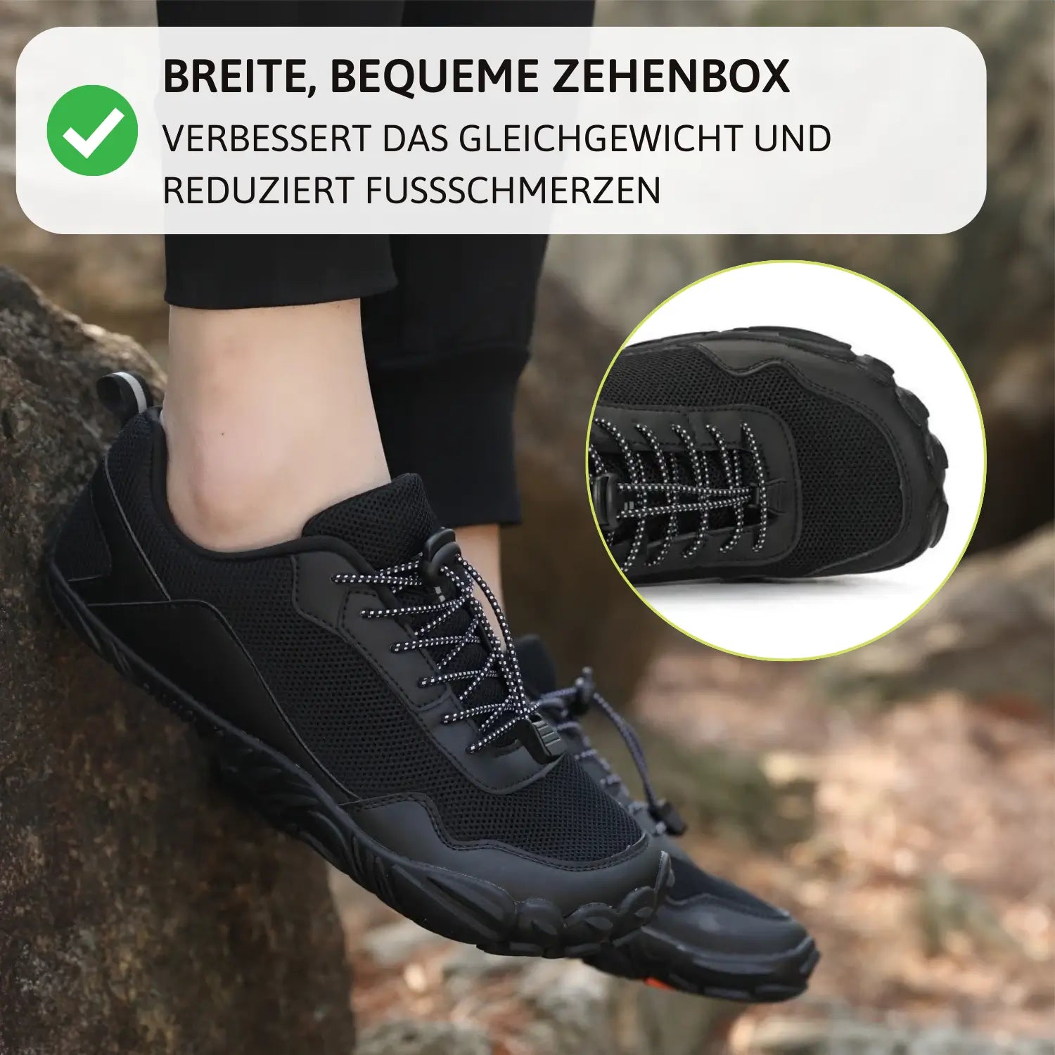 TrailFlex™ | Leichte Outdoor-Barfuß-Wanderschuhe (1+1 GRATIS)