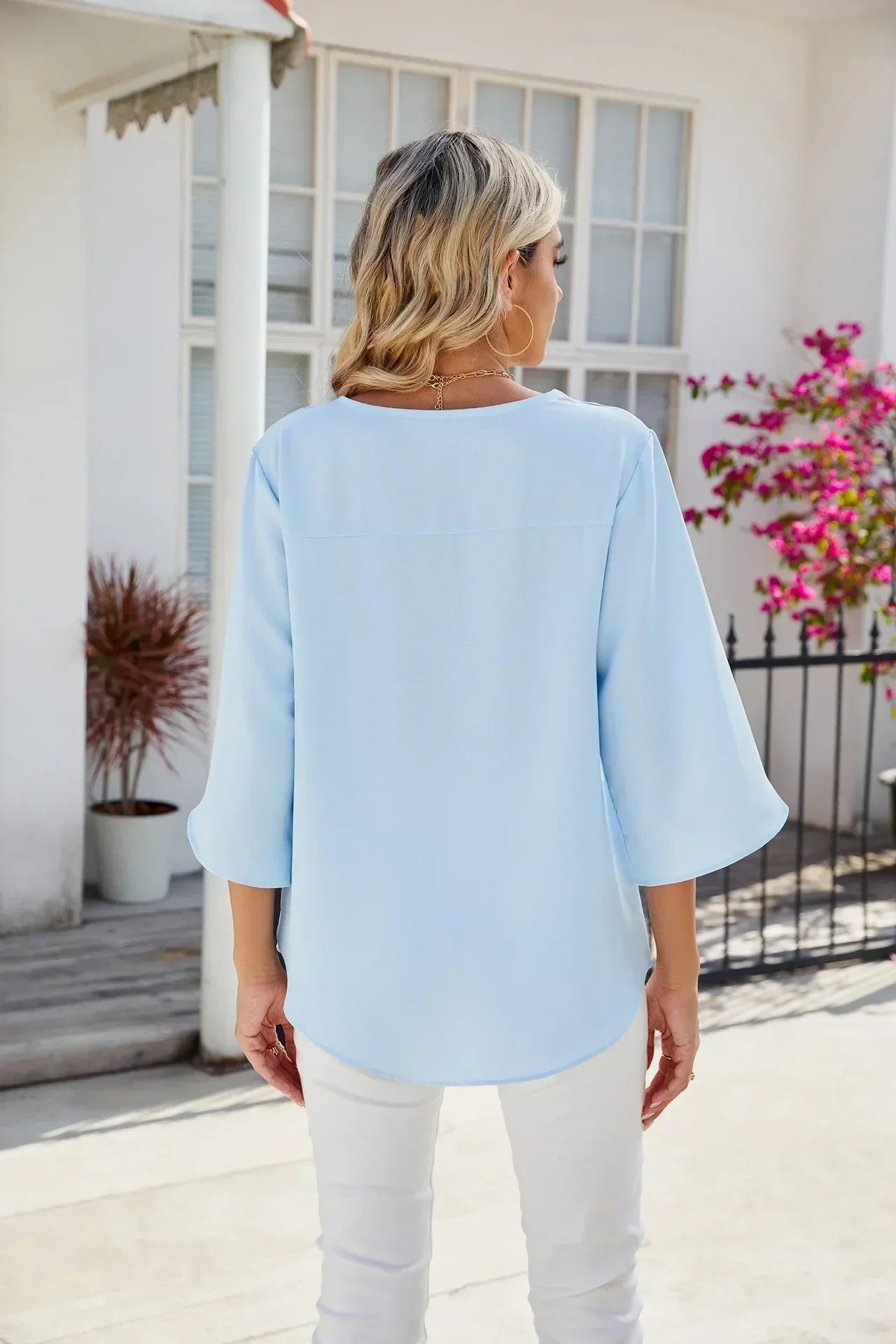 Verena | Bluse mit v-ausschnitt