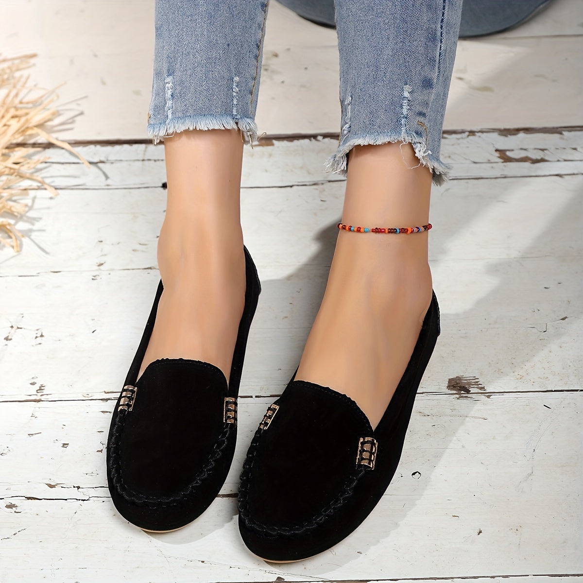 Schwarze Loafers - Emma