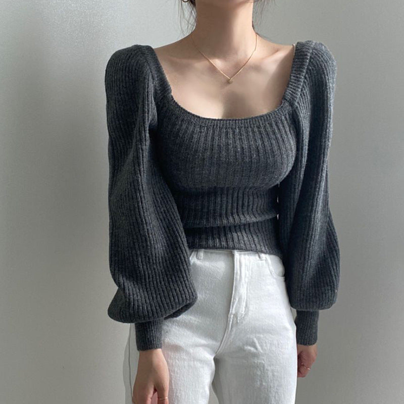 Eleganter Pullover Mit Puffärmeln Für Einen Schicken Und Femininen Look Für Frauen