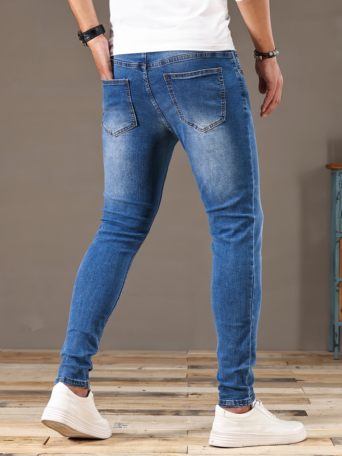 Zerrissene Skinny Jeans Blau - Jack