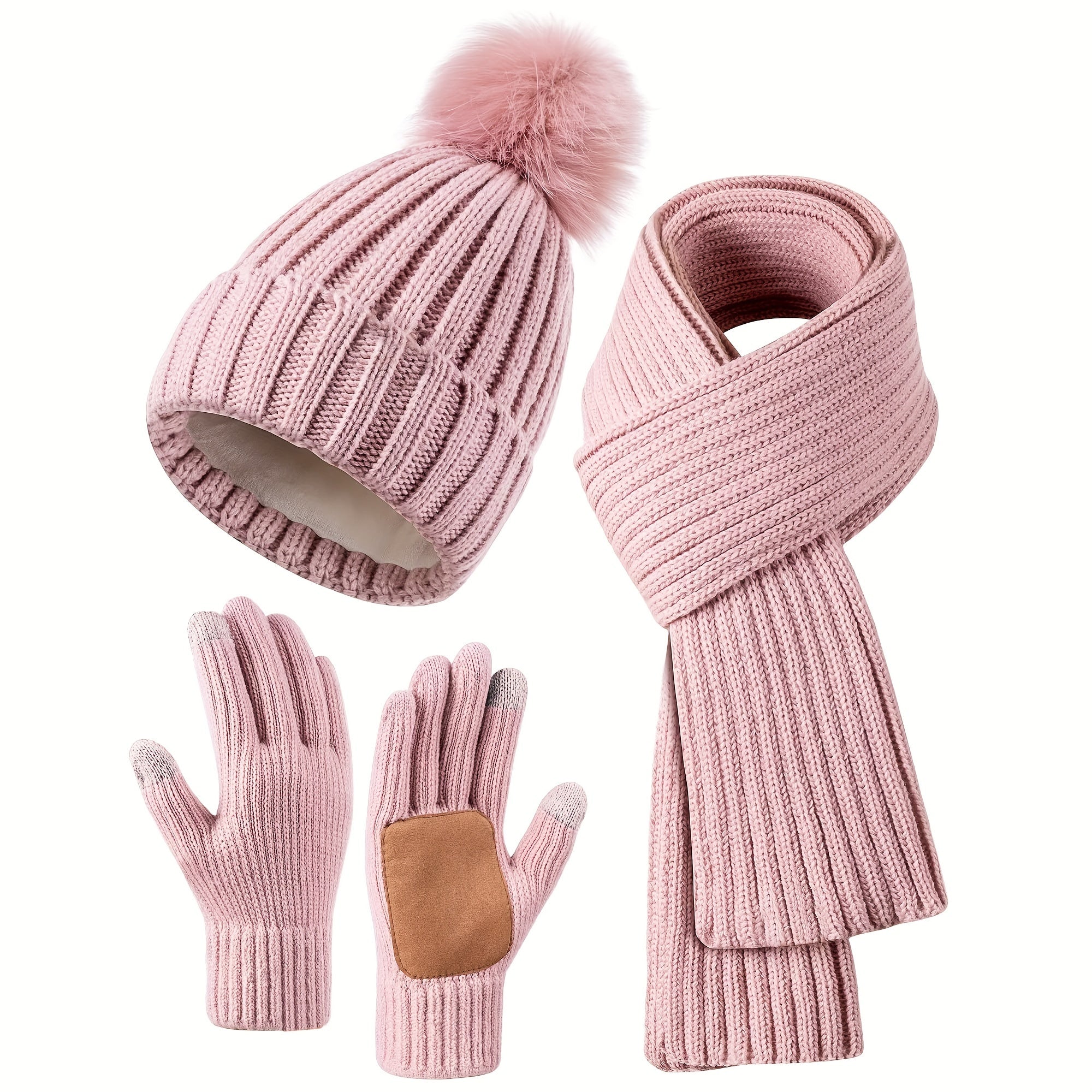 Stylisches 3-Teiliges Winterset Für Chicen Winterkomfort Für Frauen