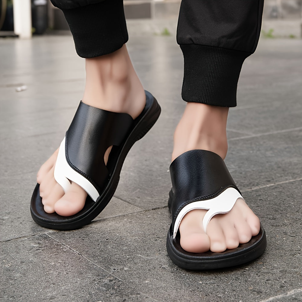 Schwarze Orthopädische Flip-Flops mit Farbblock - Jordan