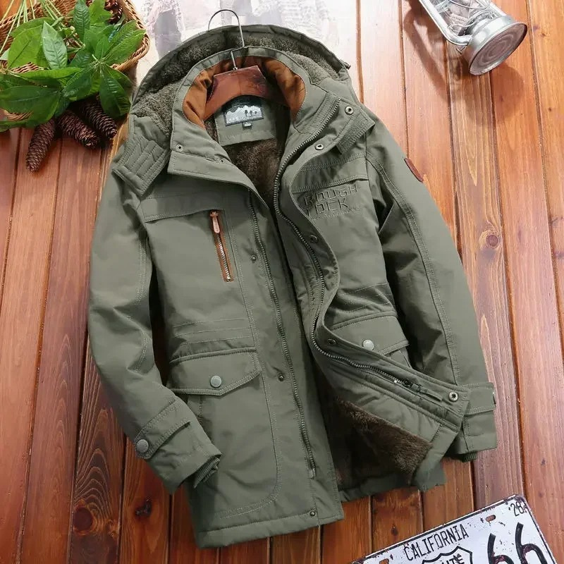 Männliche Cargo-Winterjacke für Männer