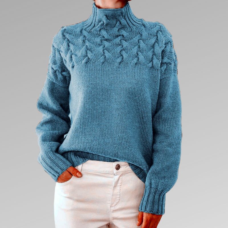 Weicher Rollkragenpullover mit zeitlosem Design für Frauen